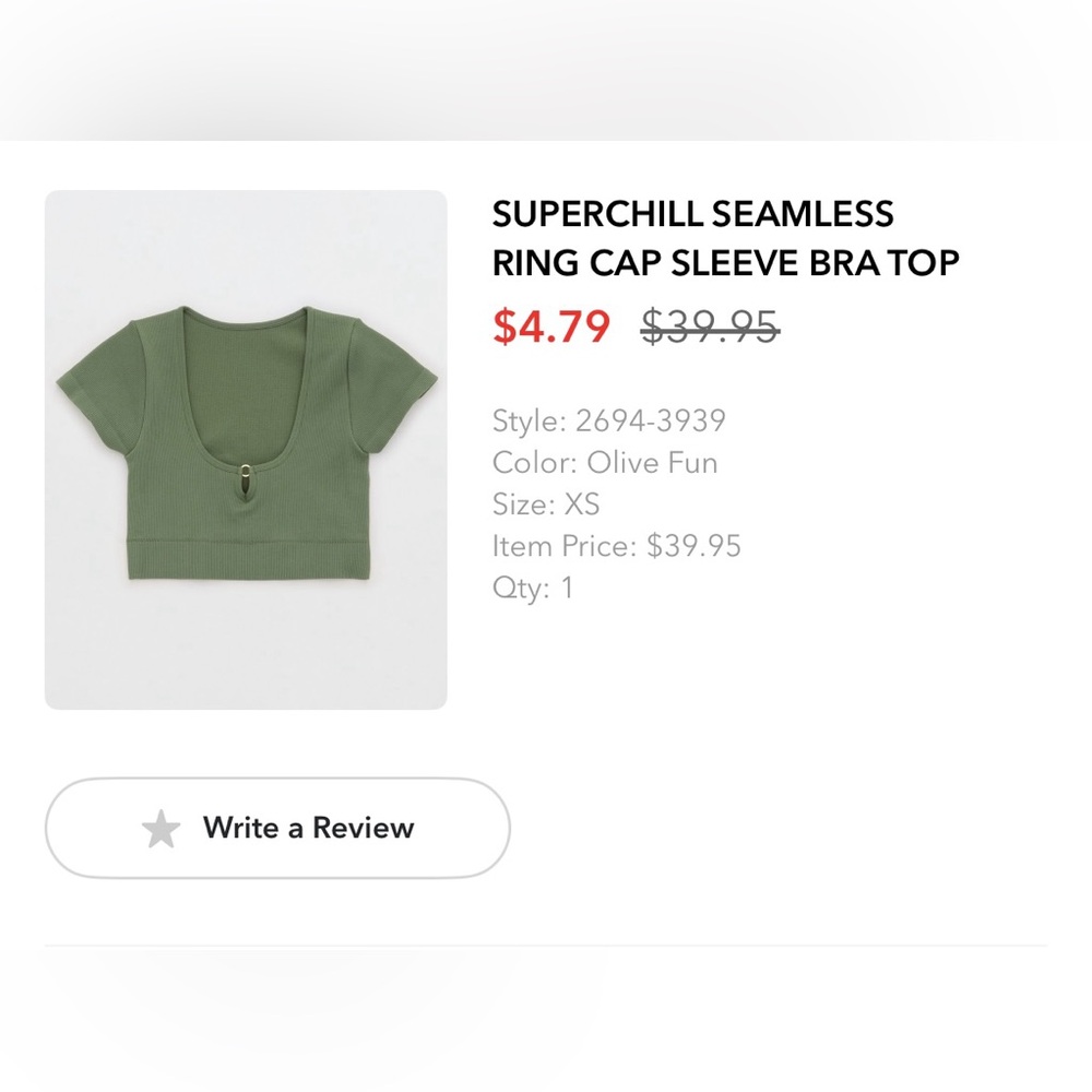 Ring cap crop top